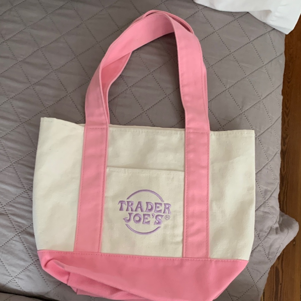 Pink and Cream Tote Bag